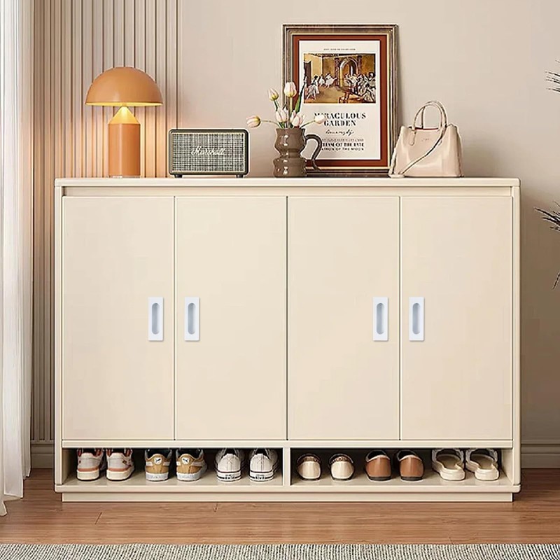 Crapyt 4 Pcs Pocket Door Handles, 4.72" Closet Door Finger