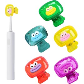 Protector de tapa de cepillo para polvo de dientes con orificio de ventilación, funda de clip para cabeza de cepillo para polvo de dientes, para viajes y hogar (modelo estándar PP, 5C)