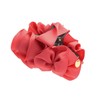 VINGTAINE H-719-PK Grosgrain Ruffle Hair Claw Hair Clip, Volume, Simple,