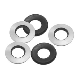 PATIKIL 304 Stainless Steel EPDM Bonded Sealing Washers, 10 Pieces 3/8"x25/32" Neoprene Rubber Washers Bonded Sealing Gaskets for Marine Roof Bolt Supply