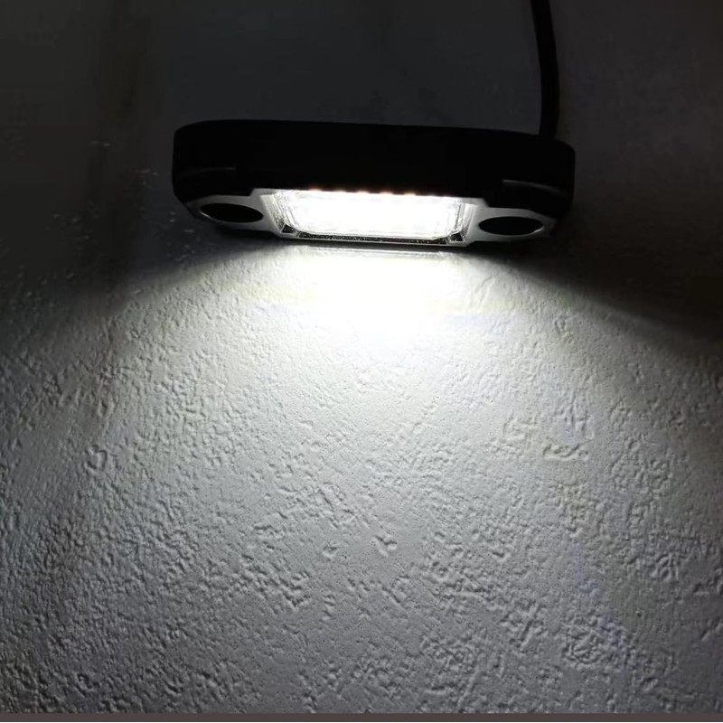 LY8 4 Pods White Rock Lights 24 LEDs Chips Waterproof