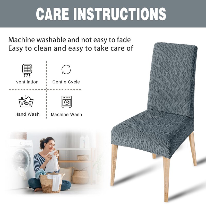 KELUINA Chair Covers, Stretch Chair Covers for Dining Room Chairs,