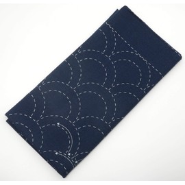 DARUMA Sashiko Sampler Original Cloth Navy Color (Wave Crest)