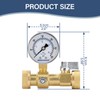 MEASUREMAN Air Over Water Test Kit, 2” Dial, 0-300 PSI,