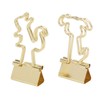 100Pcs Binder Clips Cute Animal Shaped Handle Sturdy Metal Multi