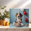 Beagle Birthday Card 145 x 145mm
