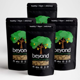 Beyond Organic Whole Cashews 1LB - 4 PACK (4 LBS of Cashews)