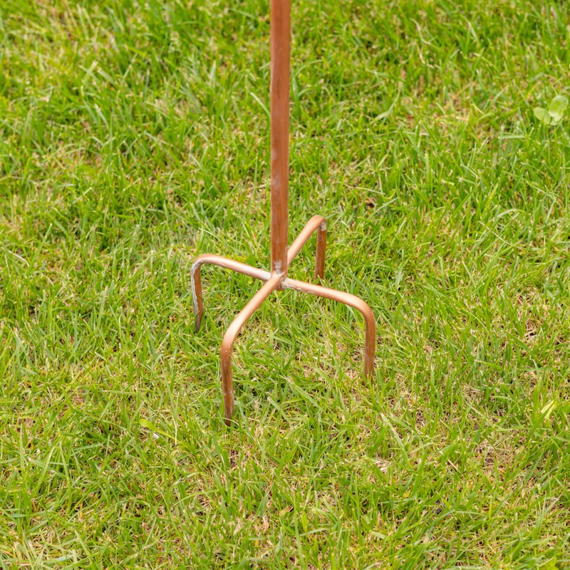 85" Tall Colonial Home Iron Birdfeeder Stake Ivyland
