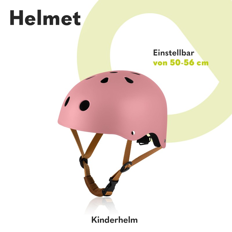 LIONELO Helmet Protective Helmet for Kids, Adjustable 50-56 cm, Chin