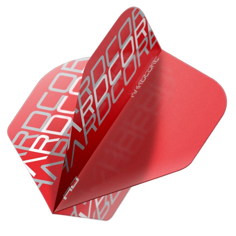 RED DRAGON Hardcore XT White Triple Darts Flights - 4