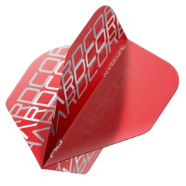RED DRAGON Hardcore XT White Triple Darts Flights - 4 Sets Per Pack (12 Flights in Total)