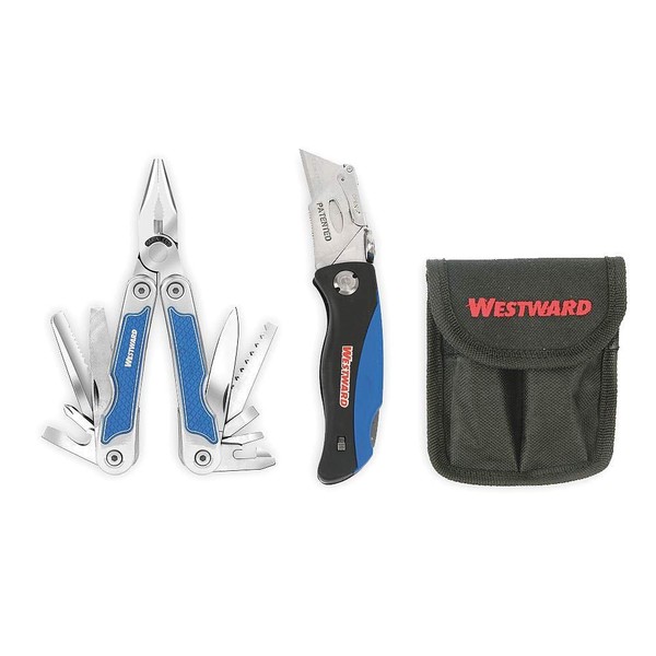 Westward Multi-Tool/Utility Knife Set,15 Tools 1YJC7-1 Each