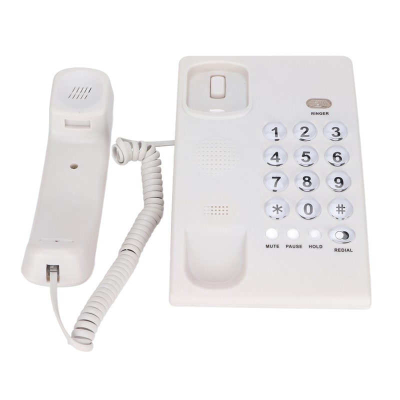 KXT504 Desktop Corded Telephone Multifunctional Large Button Landline Phone for