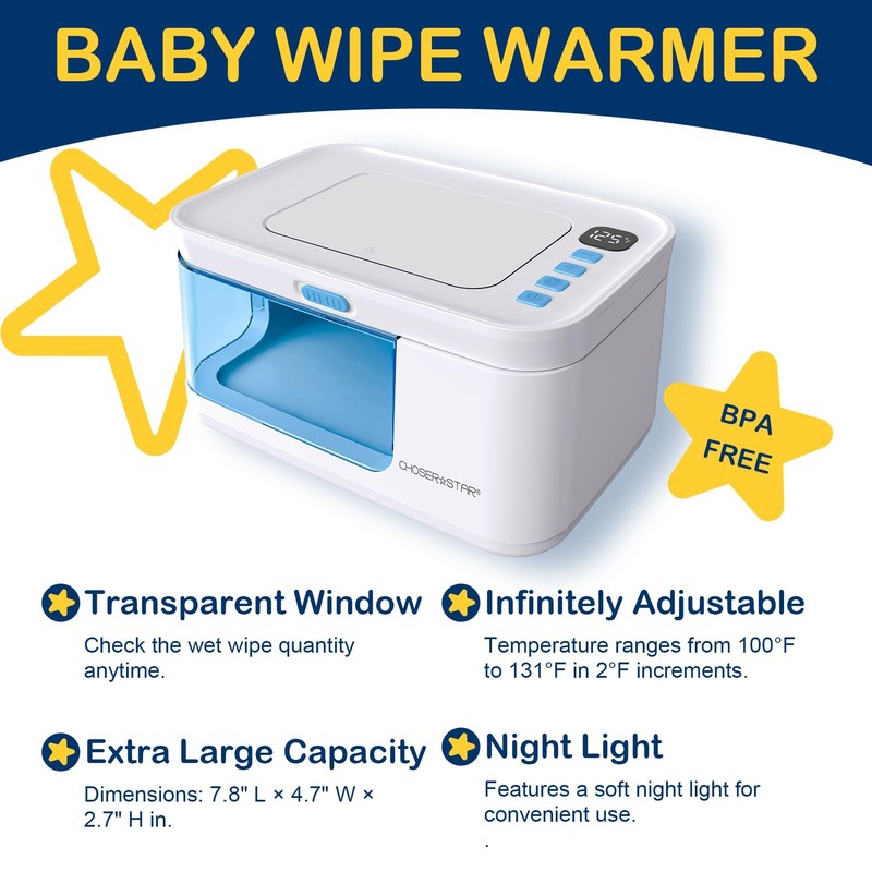 ChoserStar Baby Wipe Warmer and Dispenser Portable Heated Diaper Wipe