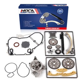 MOCA Timing Chain Water Pump Kit with Gasket 2002-2005 Cavalier & for Pontiac Grand Am 2.2L L4 Dohc Vin Code"F" & 2007-2010 for Saturn Sky 2.4L L4 Dohc Vin Code"B"