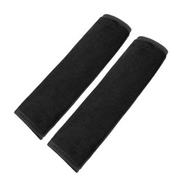 SaveSooo Seat Belt Pads (Set of 2, Black) Seat Belt Stopper Car Accessories, Easy Installation, Seat Belt Cover, Soft and Comfortable, Protect Your Shoulder and Neck, Shoulder Pad Seat Belt Cover