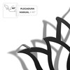 keluly Metallic Decoration Floating Wall Sculpture with Shadow Made of