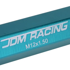 DNA MOTORING LN-ZTL-9014-15-LB 20Pcs M12 x 1.5 Aluminum Alloy Open End Wheel Lug Nuts w/Deep Drive Extension, Light Blue, 25mm OD/90mm H