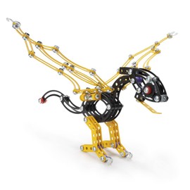 Constructor Pterodactyl – Metal Construction Set – 282 Pieces – Flying Dinosaur to Assemble – STEM Set from 8 Years