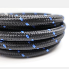 33 Feet -8AN AN8 1/2" Steel Nylon Braided Oil Gas Fuel Hose Line & Black Swivel Fitting Kit NLAN8BK_KIT_33