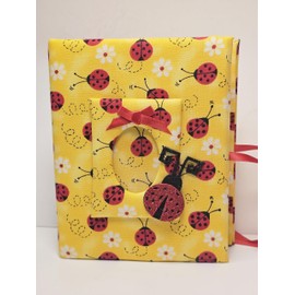 Ladybug Photo Album for Baby Girl - Ladybug Holds 100 4x6 Photos -Personalize-Handmade