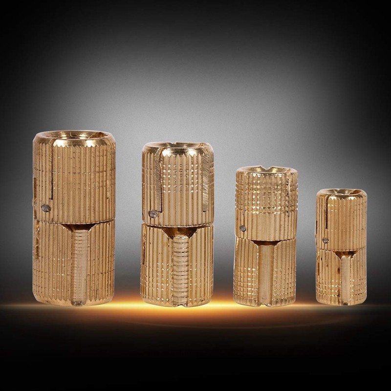 4pcs Brass Hidden Concealed Hinge Invisible Barrel Hinge for Cupboard