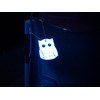 Glimmis Owl Lime/Blue Scandinavian Reflector Reflective Key Chain Retroreflective Material