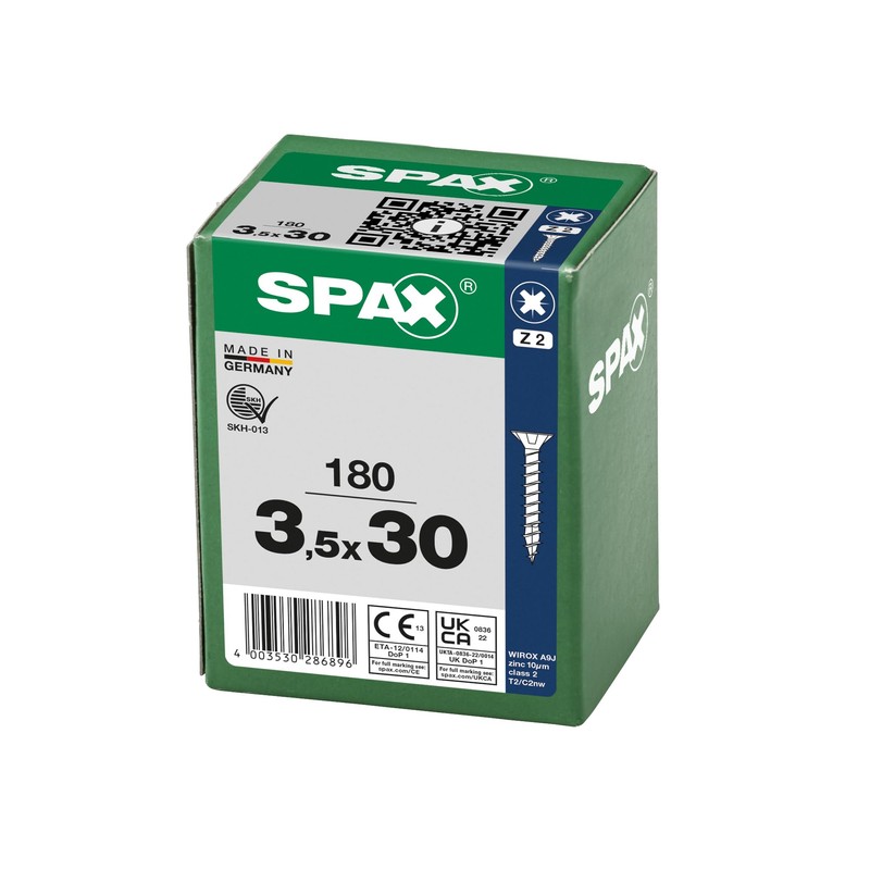 SPAX Wirox 8000000286896 Universal Screw, 3.5 x 30 mm, Pack
