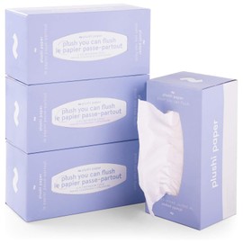 Septic Safe Tube Free Toilet Paper- 4-Ply, Quick-Dissolving, Biodegradable Tissue for RV, Campers & Marine Use- Mom-Approved Soft Toilet Paper for Kids, Seniors & Travel Adventures- 4 Boxes, 320 Wipes