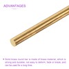 DMiotech 4 Pack 3mm x 300mm Solid Round Brass Rods