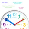 Educational Kids Wall Clock - Colourful Silent Clock For Playroom