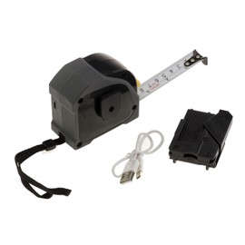 KALEA-INFORMATIQUE 5M wide tape measure with built-in laser rangefinder with 40m range. Measures and calculates surface areas and volumes