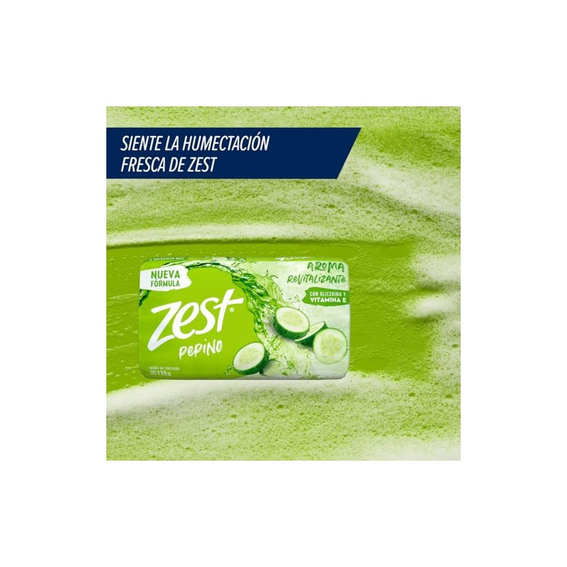 ZEST Jabón de tocador Sábila con Pepino 135 g