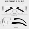 AOOFFIV AOOFFIV Clear Safety Glasses Bulk of 50,ANSI Z87.1 Impact