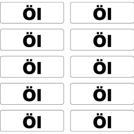 Stickerloveshop 10x Sticker Liquids Fuel Marking Tank Cap Canister Car Note Fuels AdBlue Petrol Mix Diesel Water Aspen Super (Oil)