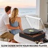 DANFI Audio Record Player Turntable with Full-Sized Platter & Built-in