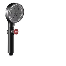 LDK Best Buy 3 Crowns Winner Shower Head, Made in Japan, Chlorine Remover, Water Saving, Water Purification, Water Stopping Button, Adjustable Water Flow, Angle Adjustment, Adapter Included,