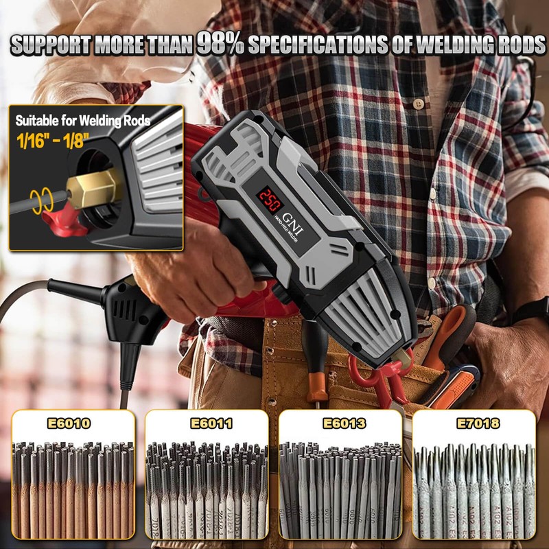 GNI Welding Machine Handheld, Portable Welder Machine 110V 250A with