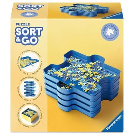 Ravensburger - Sort & Go | Organizer Puzzle Da 300 A 100 Pezzi | 8 Pezzi Di Contenitore Per Puzzle | Accessori Perfetti Per Puzzle Da 300 A 100 Pezzi | Regalo Perfetto Per Adulti E Bambini