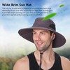 Sun Hat Nylon Dark Gray UV Protection Breathable Adjustable Wide