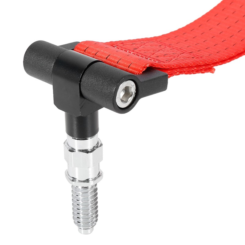 X AUTOHAUX Red Auto Car Vehicle Tow Towing Hook Front
