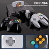 KIWITATA N64 Wireless Controller for Switch Games, 2.4GHZ Wireless N64