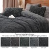 PHF Warm Sherpa Fleece Twin Comforter Set, 3D Tufted Fluffy