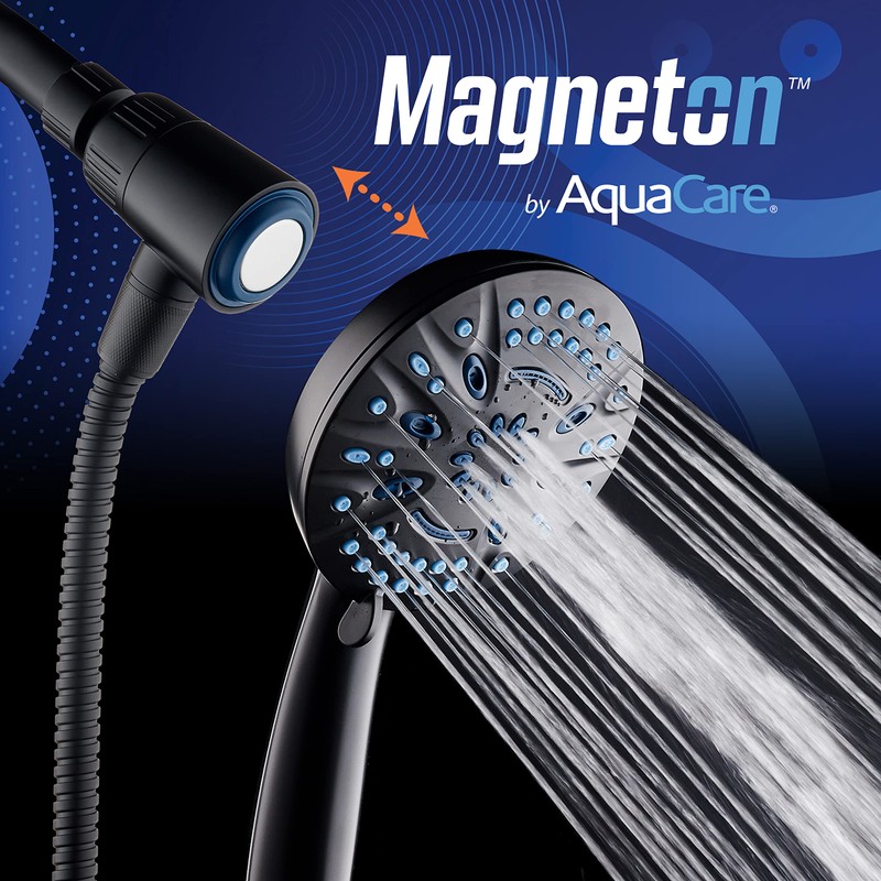 AquaCare Magneton High-Pressure 8-mode Handheld Shower Head with Magnetic Guidance