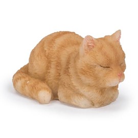 Oubia H15222-1 Tea Tiger Cat Lying Doll, Figurine, 5.3 x 3.5 x 2.6 inches (13.5 x 8.8 x 6.5 cm), Animal