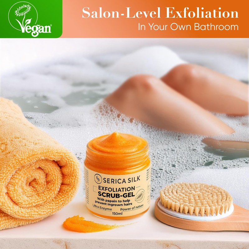 Pre & Post Wax Body Scrub for Sugaring & Polymer