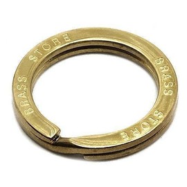 BRASS STORE Original Brass Double Ring (Diameter 1.1 inches (28 mm) Double Ring, Brass Custom Parts, Gold, Key Chain, Keyring, Double Ring, Bespoke Brass Store, Brass