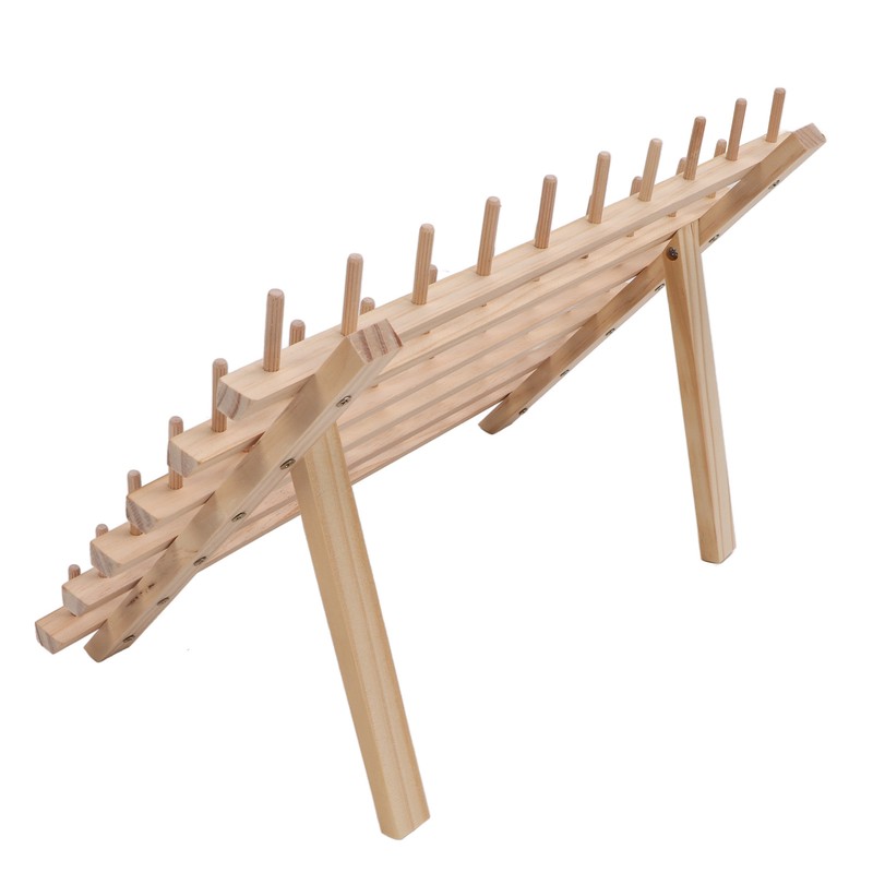 60 Spools Wooden Thread Rack DIY Easy Storage Safe Eco