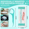 300 Pack Individually Wrapped Dental Floss Picks - Mint Flavored