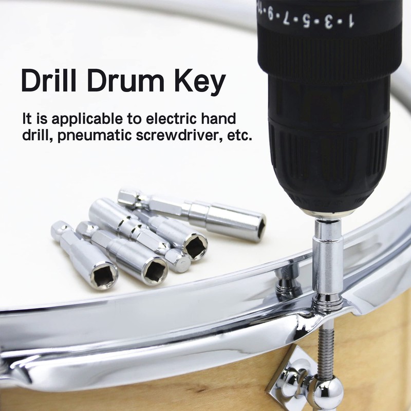 1 Pack Head Replacement Drill Drum Key for Super-fast Tuning